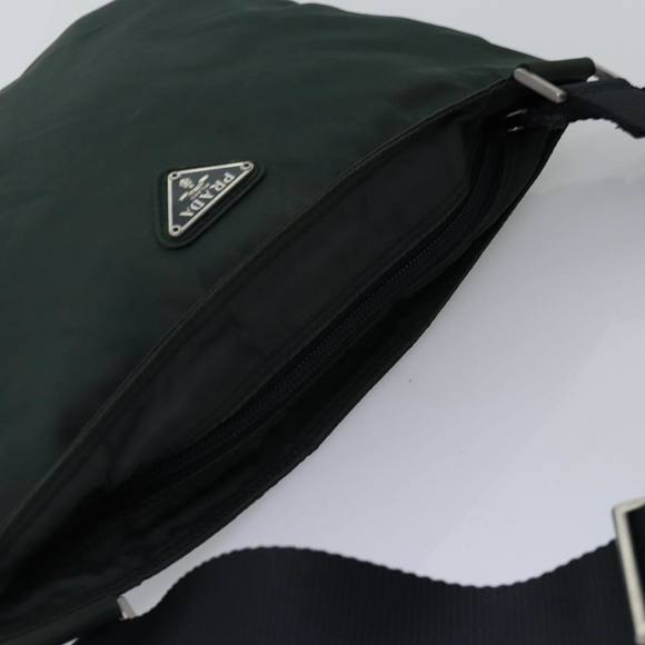 PRADA Shoulder Bag Nylon Khaki Auth 77345 - Picture 6 of 16